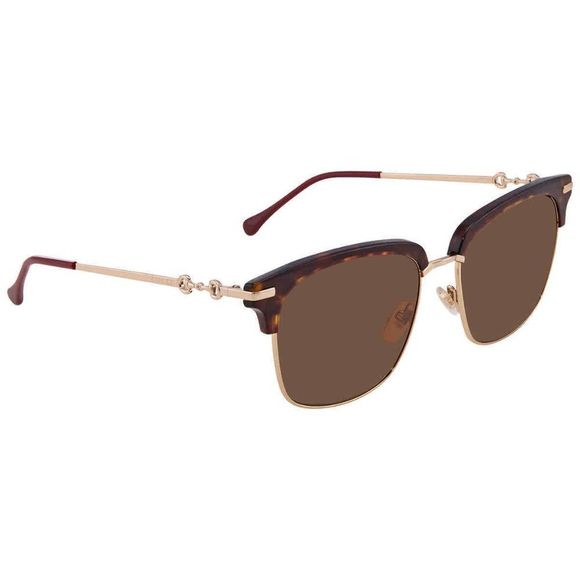 NEW Gucci Brown Rectangular Men's Sunglasses - Picture 1 of 4